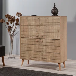 Hanah Home Komoda Multilux 95x111x36cm Hrast