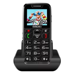Evolveo - EasyPhone, mobilni telefon za starije osobe, crne boje