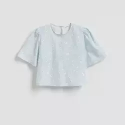 Reserved - Pamučna bluza sa cvetnim dezenom