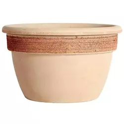 SAKSIJA 32 CM CAMPANELLA GRAFFIATA TERRACOTTA DEGREA