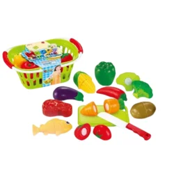 HK MINI Set igračka voća i povrća sa korpom, 12 komada