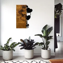 Wallity Zidna dekoracija Love, 39x58 cm, Smeđe boje