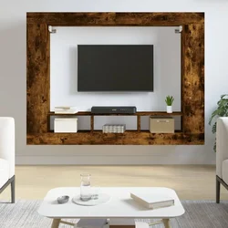 TV ormarić boja dimljenog hrasta 152x22x113cm konstruirano drvo