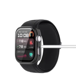 Chensong Zaštita stakla za pametni sat + Zaštitna maska za pametni sat za Huawei Watch D2, Crna