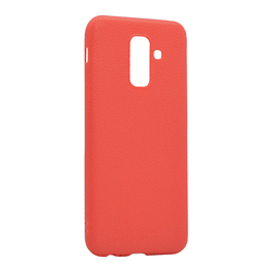Maska Leather Look za Samsung A6 Plus/ A605G (2018), Crvena