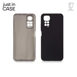 2u1 Extra case MIX paket CRNI za Redmi Note 11 5G/M4 pro