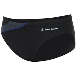 Mens swimsuit aqua sphere eliott repreve slip black/dark blue 32