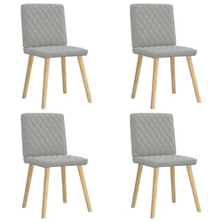 shumee vidaXL Jedilni stoli 4 kosi Cloud Grey Fabric