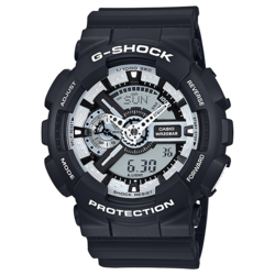 CASIO moška ročna ura GA 110BW-1A, črna-siva
