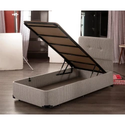 Hanah home Krevet Luna 90x36x190cm Crni