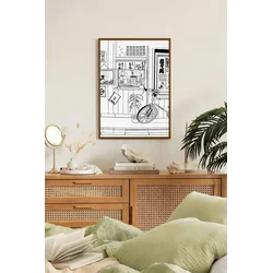 Uokvirena slika Wallity Lmnmdlkahve23, 33x48 cm