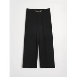 Sinsay - Wide leg pantalone - crno