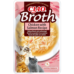 INABA Broth supa za mačke - Piletina i losos 12x40g