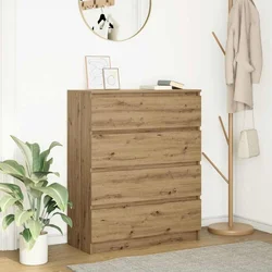 Komoda boja hrasta artisan 80x35x99 cm konstruirano drvo