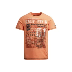 CAMP DAVID Majica oranžna/temno oranžna/črna/bela