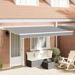 vidaXL vidaXL Električni Tenda okvir Zložljiv 4x2 m Kovina, (22150274)