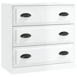 Komoda sjajna bijela 70x35,5x67,5 cm od konstruiranog drva