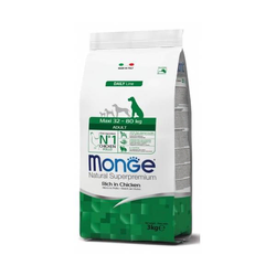 MONGE Suva hrana za odrasle pse velikih rasa, piletina 3kg