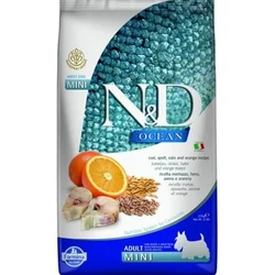 N&D Suva hrana za pse sa ukusom bakalara, spelte, ovsa i pomorandže Mini 2.5kg