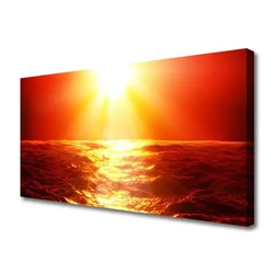 tulup.si Slika na platnu Sunset sea wave 140x70 cm