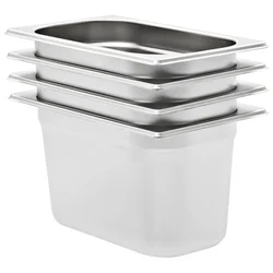Posude Gastronorm 4 kom GN 1/4 150 mm od nehrđajućeg čelika
