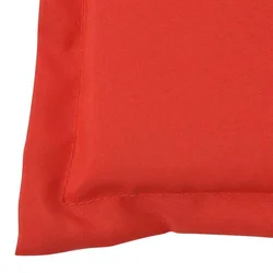 Jastuci za vrtne stolice 2 kom crveni 120x50x3 cm od tkanine