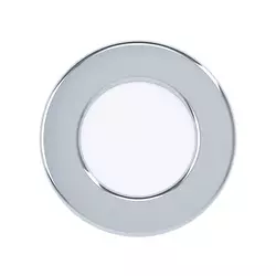 Eglo Fueva 5 ugradbena led, 2,7w, 360lm, prečnik 86, ip44, bela/hrom/plastika