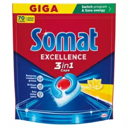 Somat Excellence Lemon 3v1 tablete za pomivalni stroj, 70/1