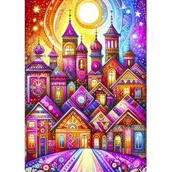 Enjoy - Puzzle Vijolično mesto - 1 000 kosov