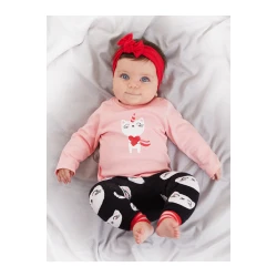 Denokids Cat Girl Baby Pink T-shirt