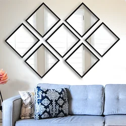 Wallity Set ogledala SETAYNA_020, Crni