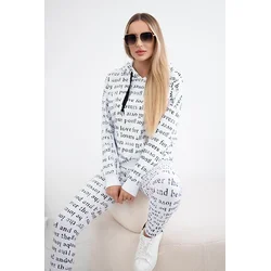 Set with white print