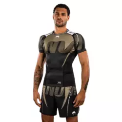 Venum Kompresiona majica Rashguard Adrenaline, Kratki rukav, Crna