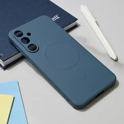 Maska za telefon Samsung A556B Galaxy A55 5G TERACELL GIULIETTA, Magsafe, Plava