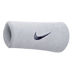 NIKE SWOOSH DOUBLEWIDE WRISTBANDS WHITE/