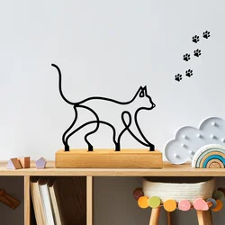 Atelier Del Sofa Dekorativna figura Meow, 17x8x17 cm, Crna