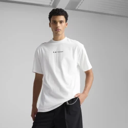 Mens Puma BMW M Motorsport Lifestyle Car Graphic T-Shirt, White, Size XS, Clothing