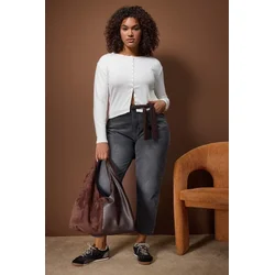 Trendyol Curve Ženska bluza Tbbaw26Af00119, Bela
