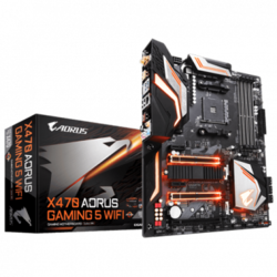 Gigabyte Matična ploča Gigabyte X470 AORUS GAMING 5 WIFI Baza AMD AM4 Faktor oblika ATX Set čipova matične ploče AMD® X470