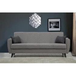 Atelier del Sofa Trosed na razvlačenje Zaden 207x86x77cm Svetlosivi