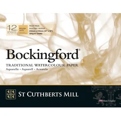 St Cuthberts Mill Bockingford Rough Skicirka 41 x 31 cm 300 g White