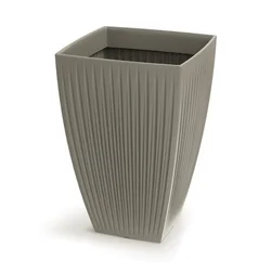 Saksija Latia kvadratna visoka 40cm - moka kamen 247R ( 20101 )