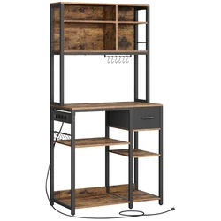 Songmics Kuhinjska polica 40x80x1804 cm rjava