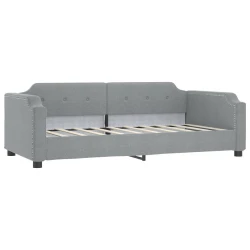 Dnevni krevet svjetlosivi 90 x 200 cm od tkanine