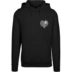 Mens Heart Cage Hoody black