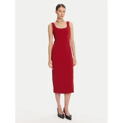 Patrizia Pepe Cocktail obleka 8A1514 A6F5 Rdeča Regular Fit