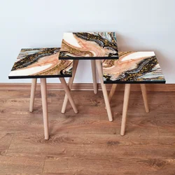 HANAH HOME Set 3 stočića 3Shp147 Multicolor