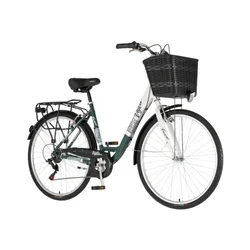Bicikl Fashion Visitor Bloom 28 Alu 19 V-Brake 6 Brzina 155-178cm (S/M) Zeleno Beli