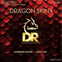 DR Strings Dragon Skin+ Coated Medium 3 Pack Strune za električno kitaro