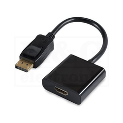 STARS SOLUTIONS Adapter DP na HDMI crni